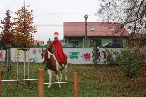 Příjezd svatého Martina na zahradu mateřské školy 11  